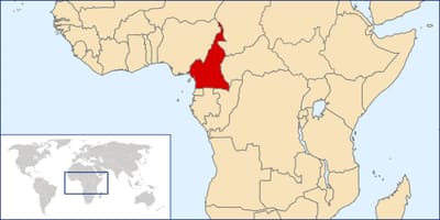 નકશો કેમરૂન સ્થાન