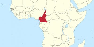 નકશો કેમરૂન વેસ્ટ આફ્રિકા